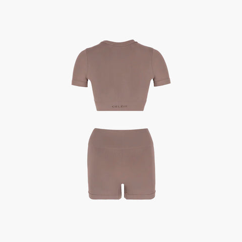 CELĒIT SEAMLESS T/S BROWN