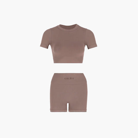 CELĒIT SEAMLESS T/S BROWN