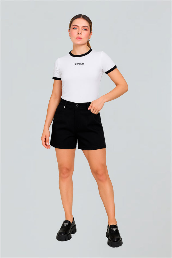 KAYA T-SHIRT WITHE & BLACK