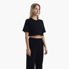 ALAIN CROP TOP BLACK