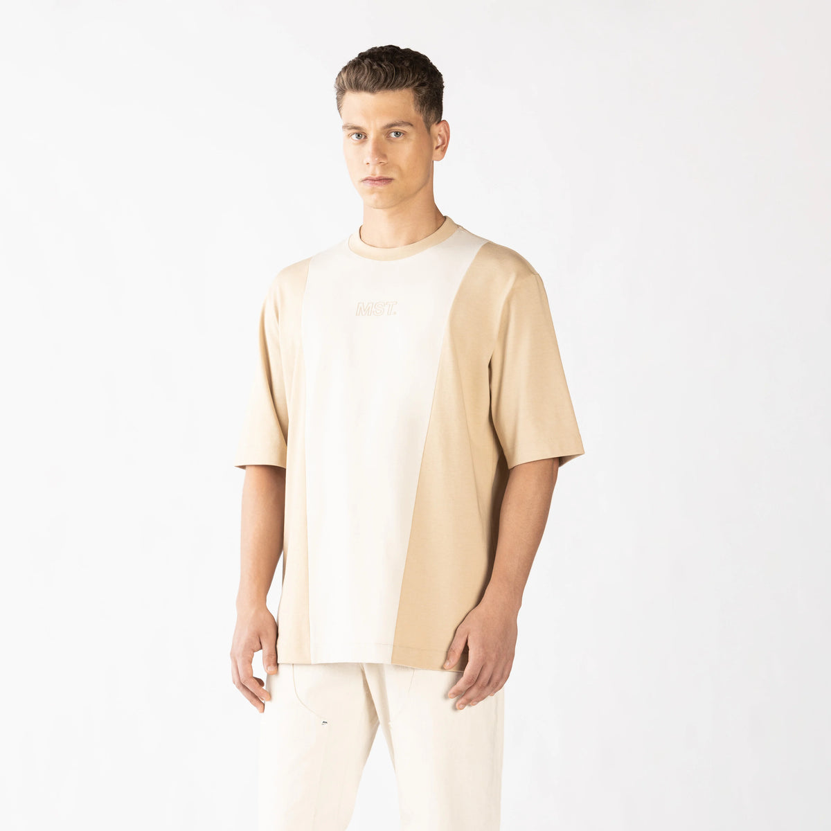 BLEIS T-SHIRT OVERSIZED IRISH CREAM