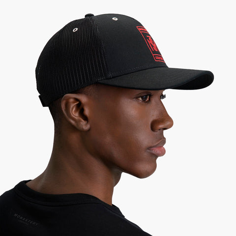 CAP VEL BLACK RED