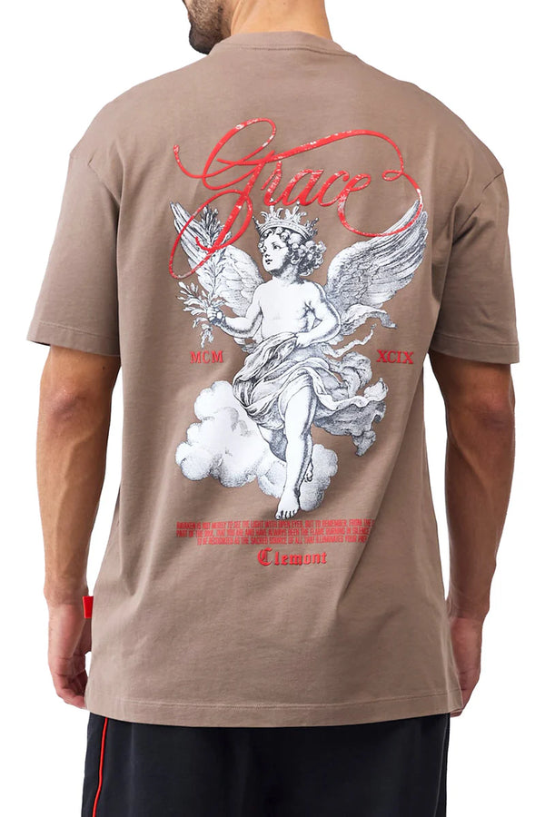 T-SHIRT MEN LIBERTA TAUPE