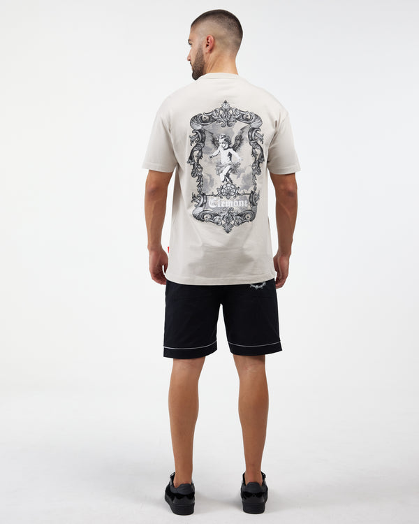 T-SHIRT MEN RAFFINATO SILVER