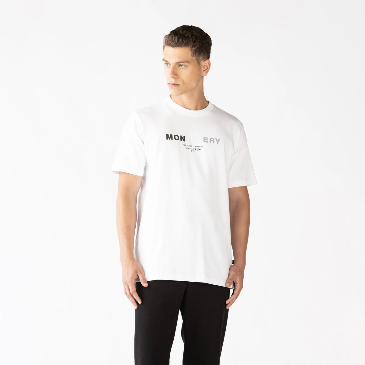 THREE T-SHIRT MEN WHITE