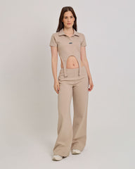 POLO CROP TOP ALKA NUDE