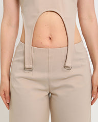 POLO CROP TOP ALKA NUDE