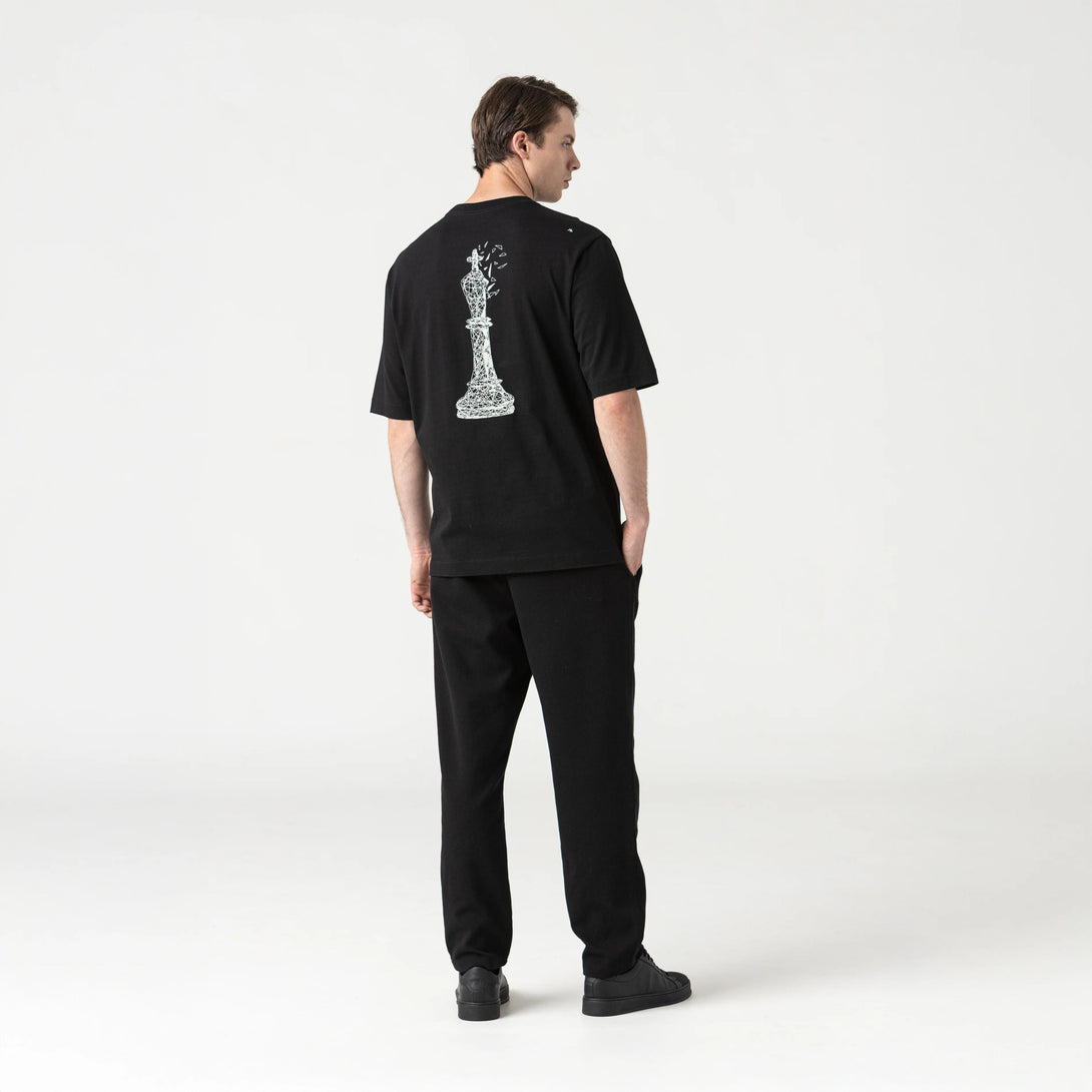 CARLIER T-SHIRT OVERSIZED MEN BLACK