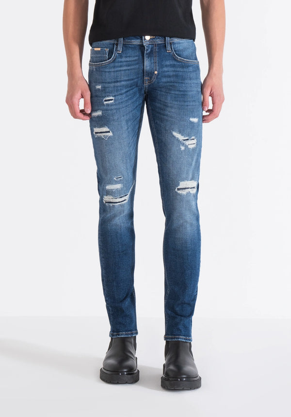 JEANS TAPERED OZZY IN BLUE DEN DENIM