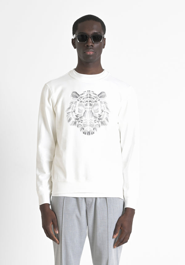 SWEATSHIRT PUNTILLISMO CREAM