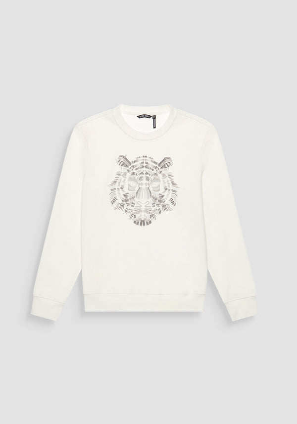 SWEATSHIRT REGULAR FIT IN SUST CREAM