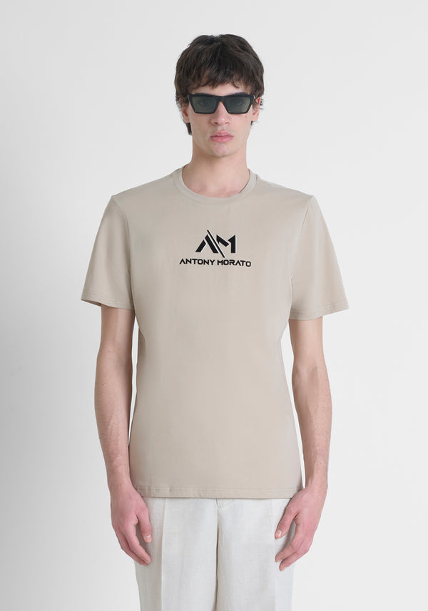 T-SHIRT LOGO A/M SAND