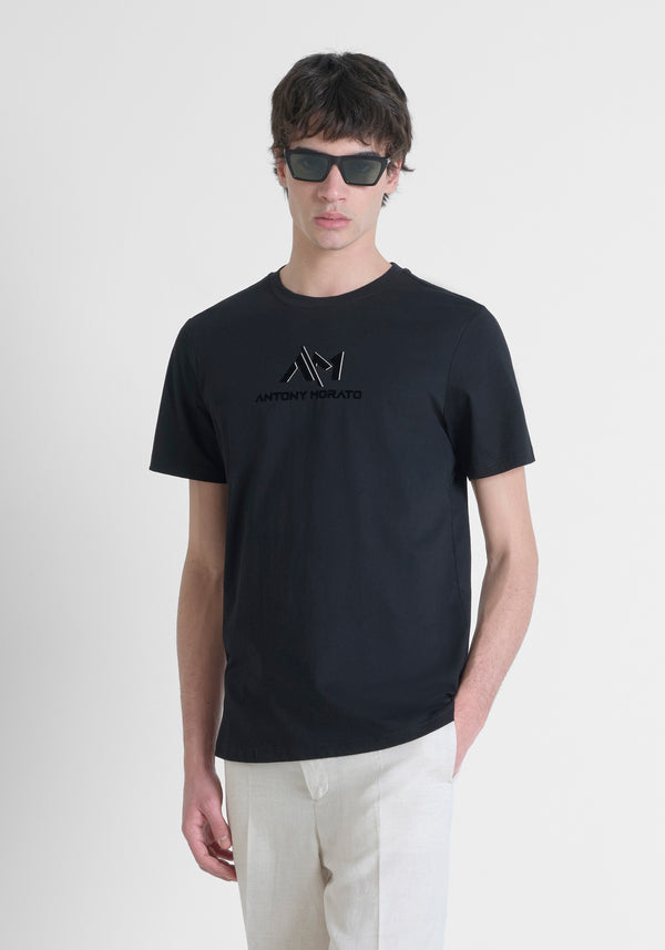 T-SHIRT LOGO A/M BLACK