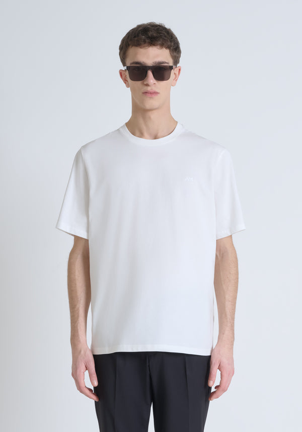 T-SHIRT RELAXED FIT IN JERSEY CREAM