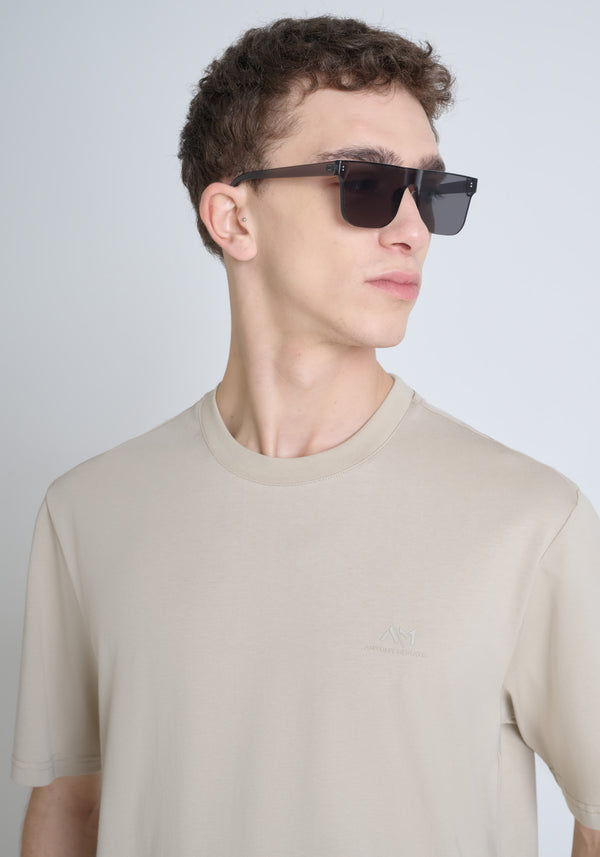 T-SHIRT RELAXED FIT IN JERSEY SAND