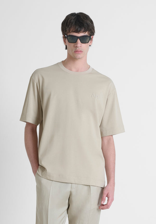 T-SHIRT ANTONY BORDADO SAND