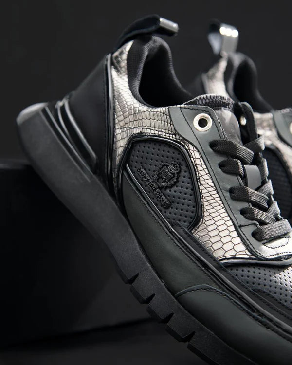 ZAPATO MECLIER  TITANIUM NEGRO PLATA