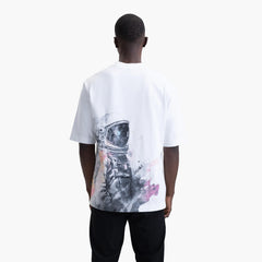 CRESCENT T-SHIRT MEN OVERSIZE WHITE