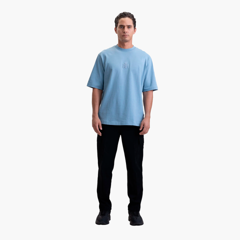 LISTER T-SHIRT OVERSIZE FADED DENIM