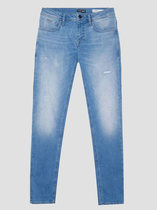 JEANS OZZY TAPERED FIT IN MID DENIM