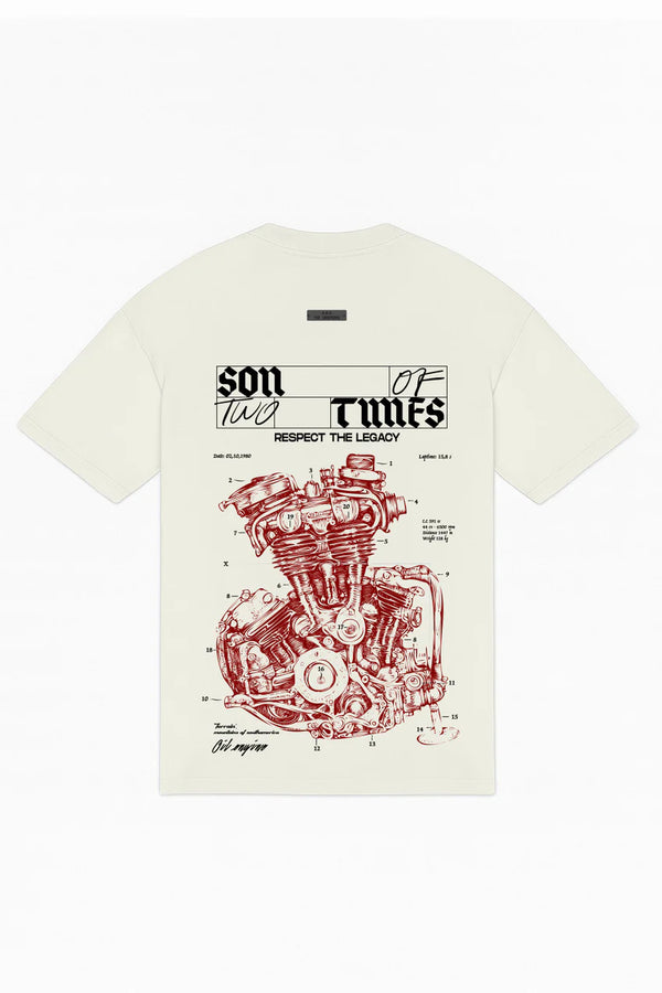 CREW NECK OVERSIZE T-SHIRT CREAM