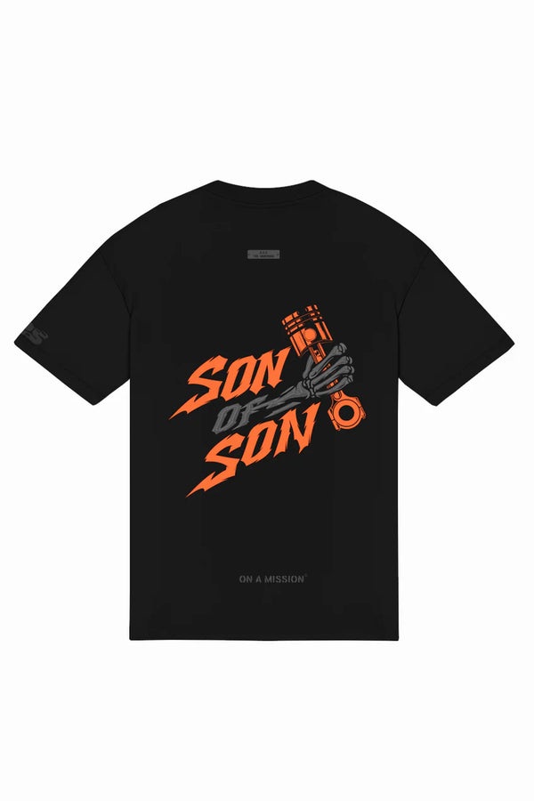 CREW NECK OVERSIZE T-SHIRT - BLACK