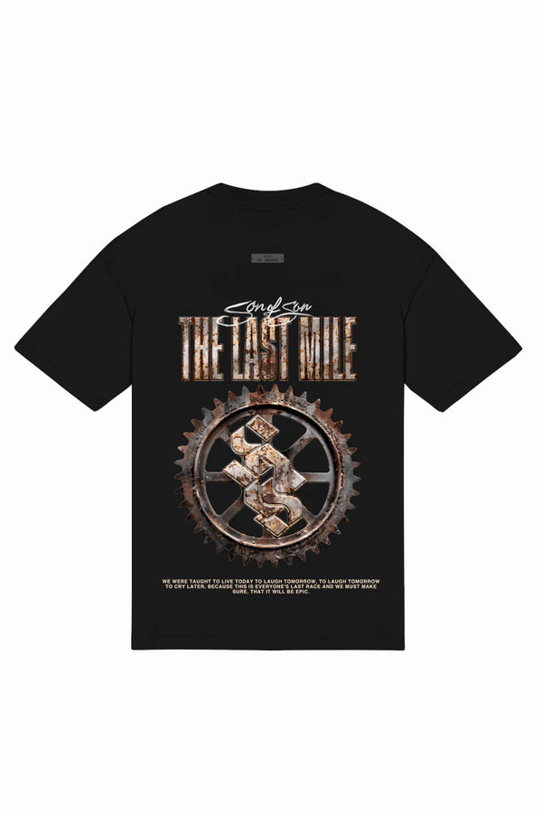 CREW NECK OVERSIZE T-SHIRT - BLACK