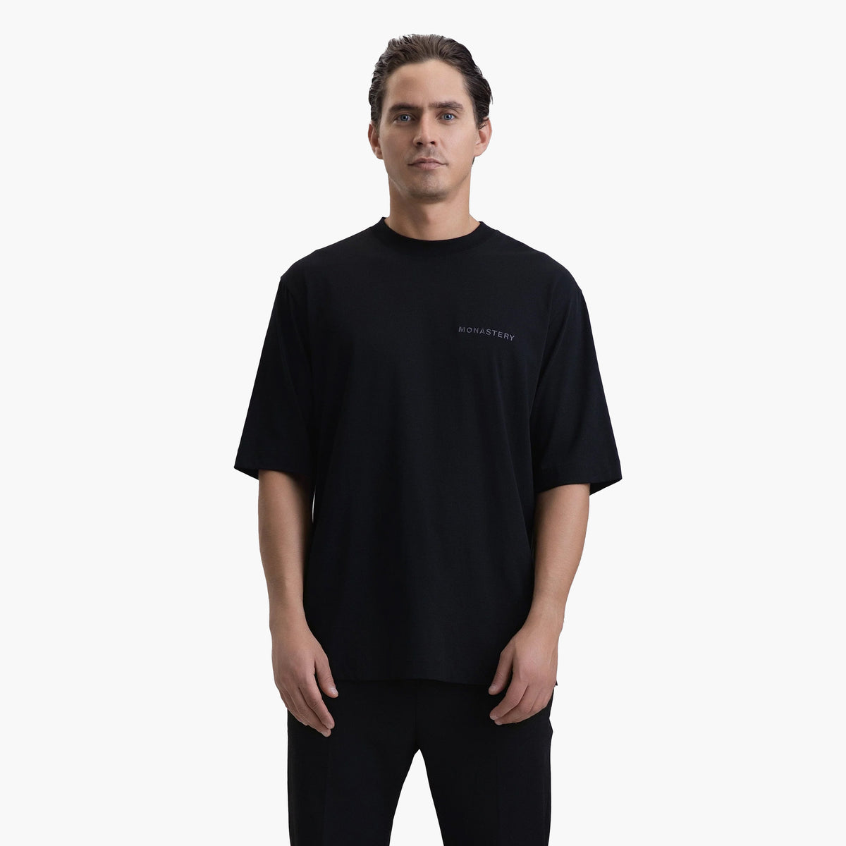 RUSTON T-SHIRT MEN OVERSIZE BLACK