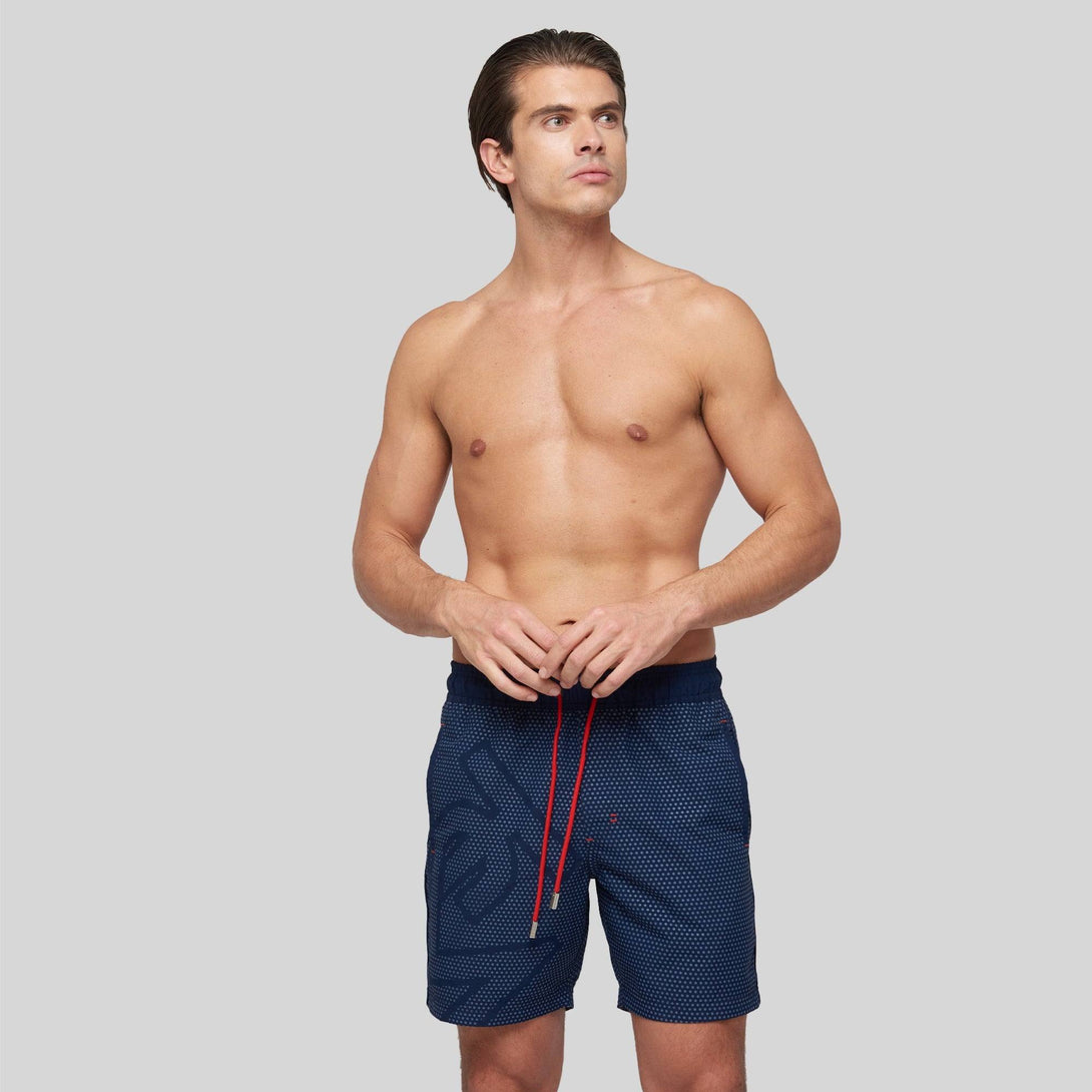 OCEAN BLUE SWIM SHORT | Monastery Couture